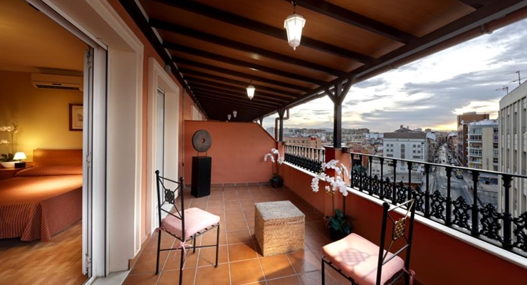 Hotel Tribuna - Malaga, Balcone