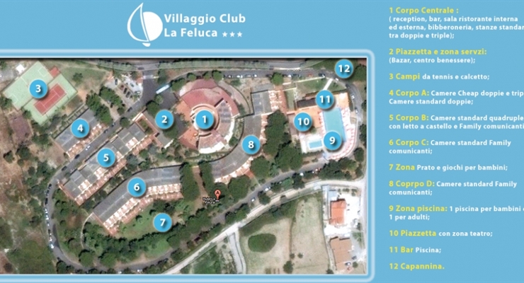 Villaggio La Feluca - Isca sullo Ionio, Mappa